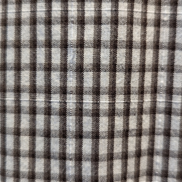 COLUMBIA brown plaid button down shirt large - Picture 5 of 8